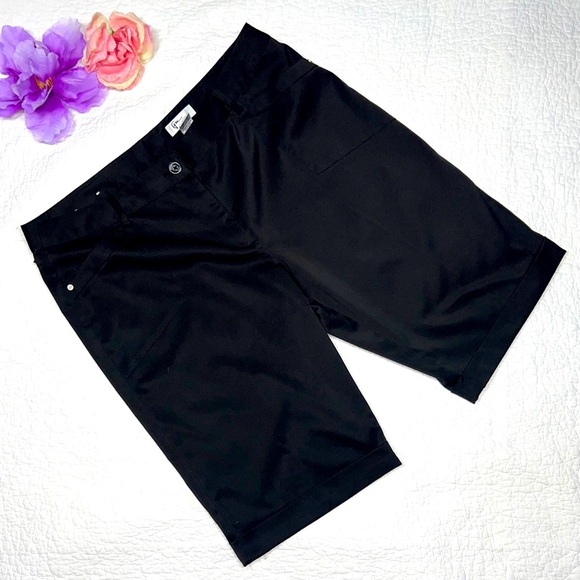 Gymshark Shorts 21 Gym Shark Womens Black Knee Length Golf Shorts